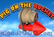 Pig On The Rocket Screensaver Game screenshot